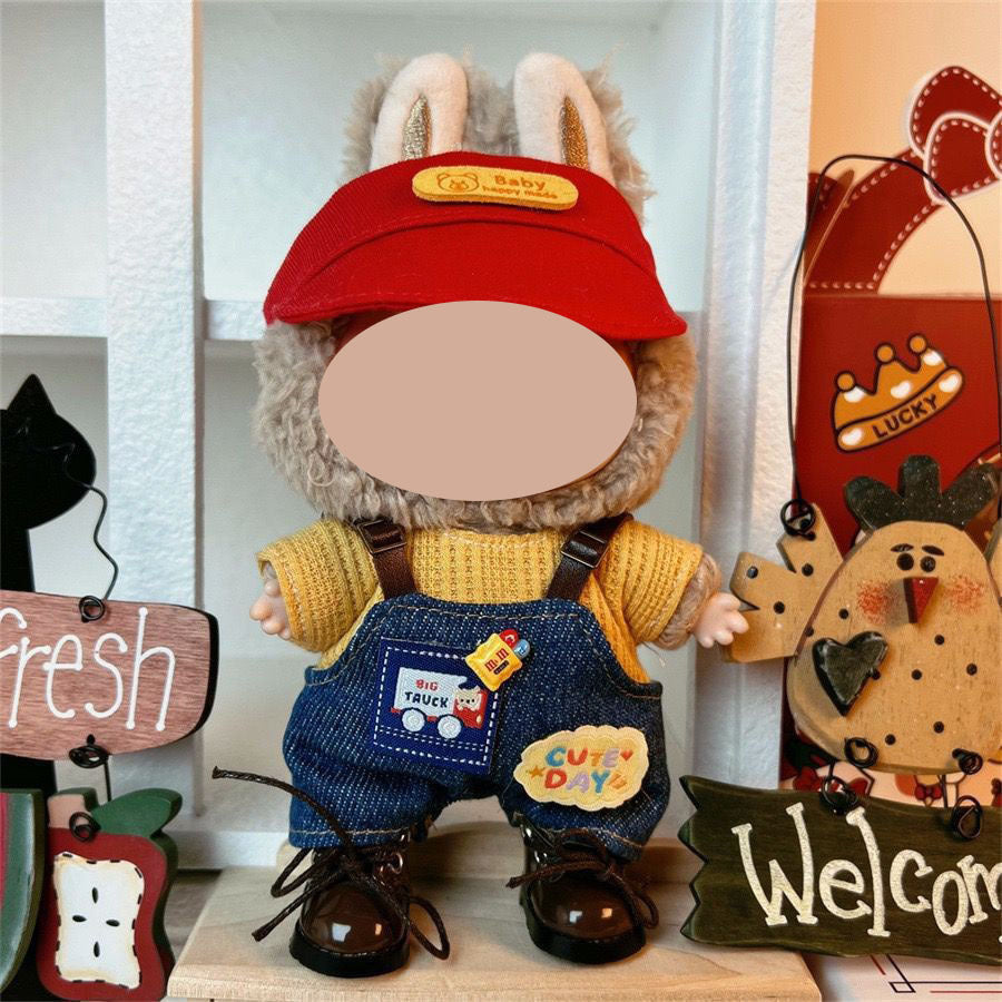 Only Selling Clothes, Llabubu Wearable Baby Clothes17cm Plush Vinyl labubu First and Second Generation Replacement Set Accessories