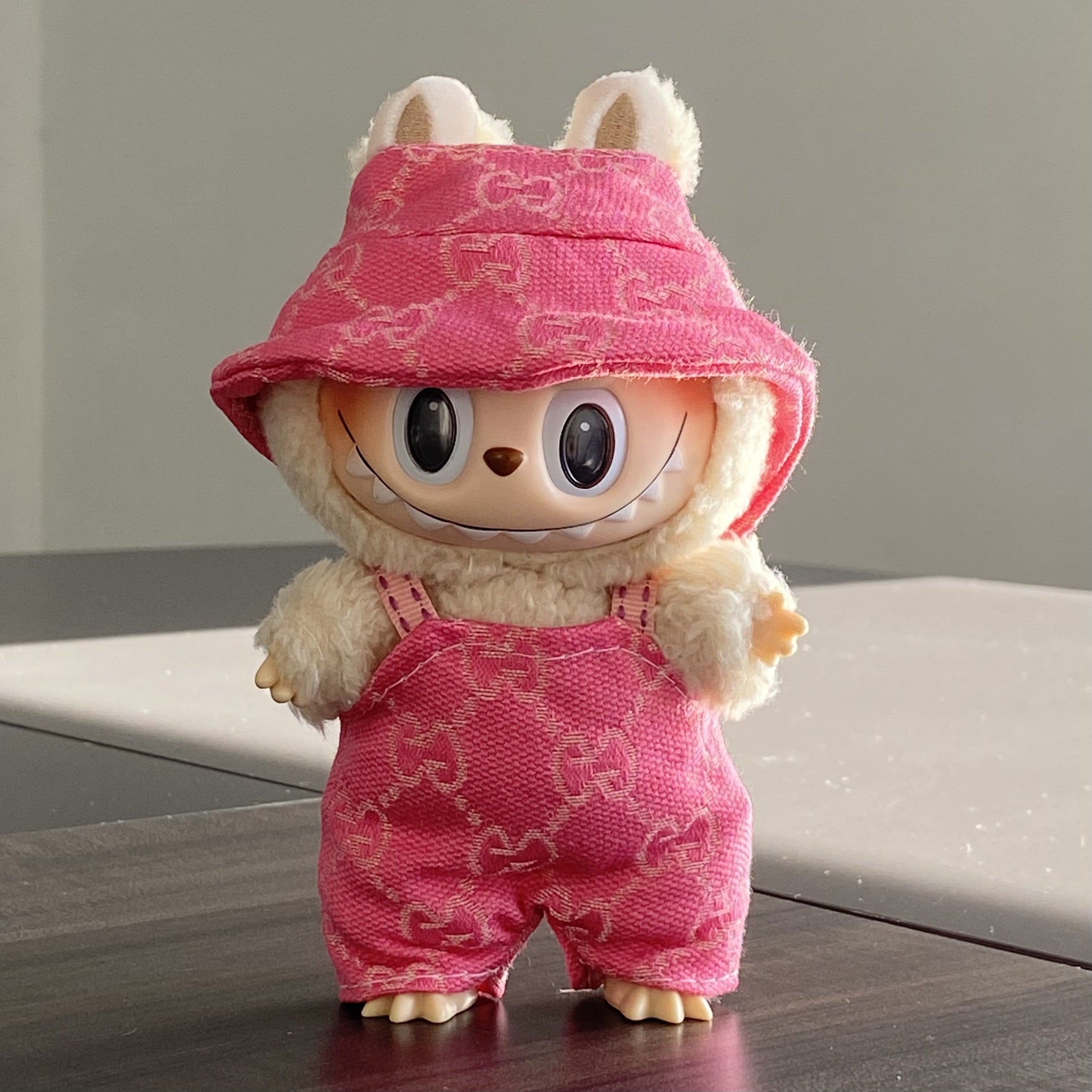 labubu Baby Clothes Lable Fabric Clothing17cm 1st, 2nd, and 3rd Generation Plush Vinyl Doll Dress-Up Outfit Set