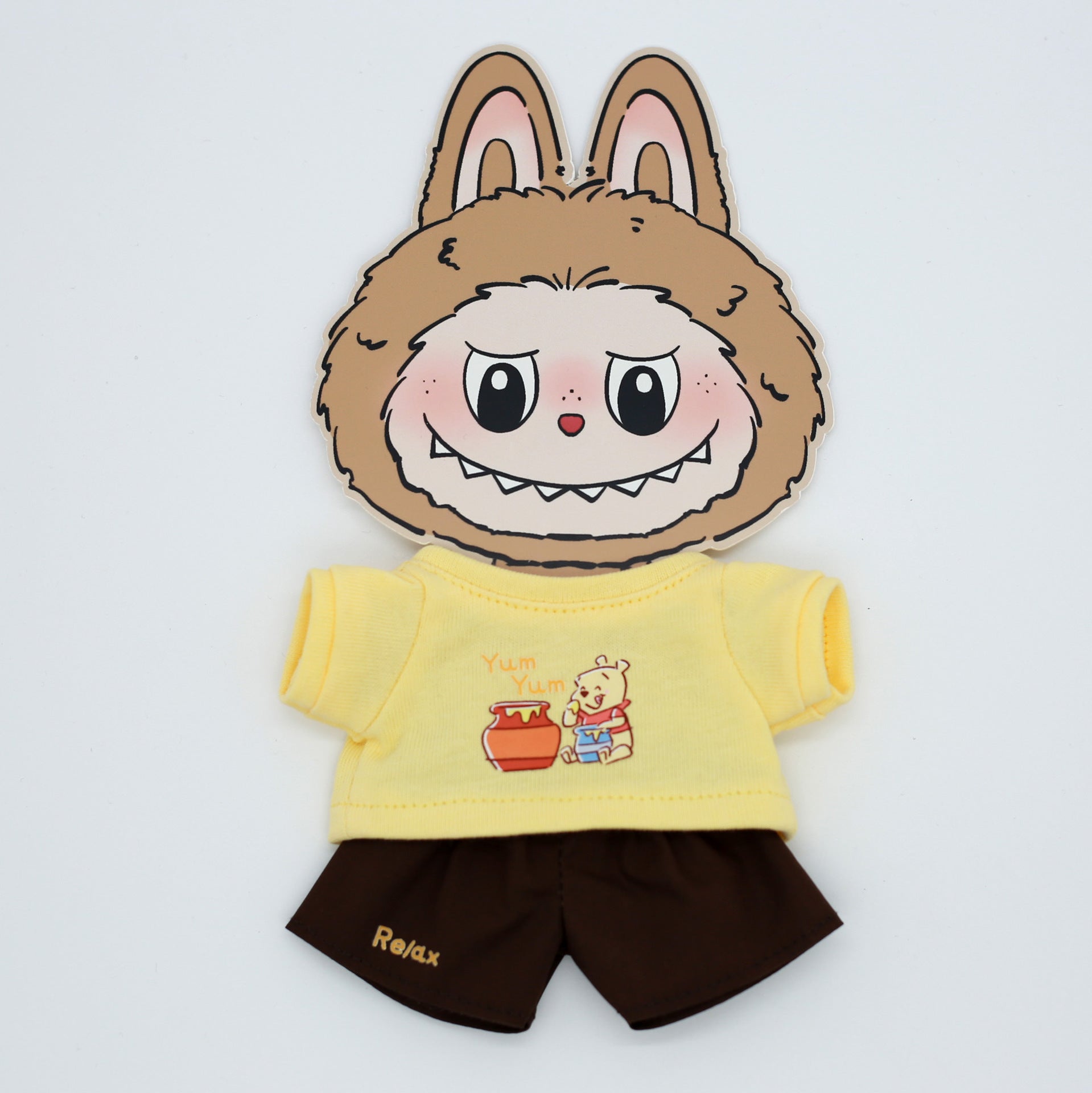 Clothes Only Labubu Doll Clothes17cm Heartbeat Macaron Labubu Doll Dress-Up Replacement Cross-Border