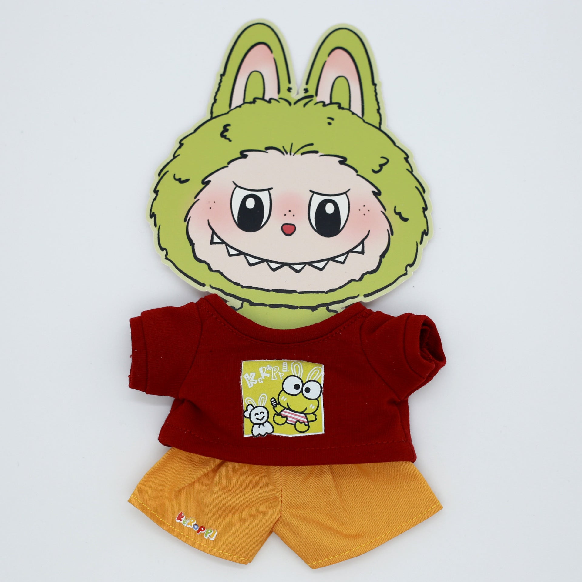 Clothes Only Labubu Doll Clothes17cm Heartbeat Macaron Labubu Doll Dress-Up Replacement Cross-Border