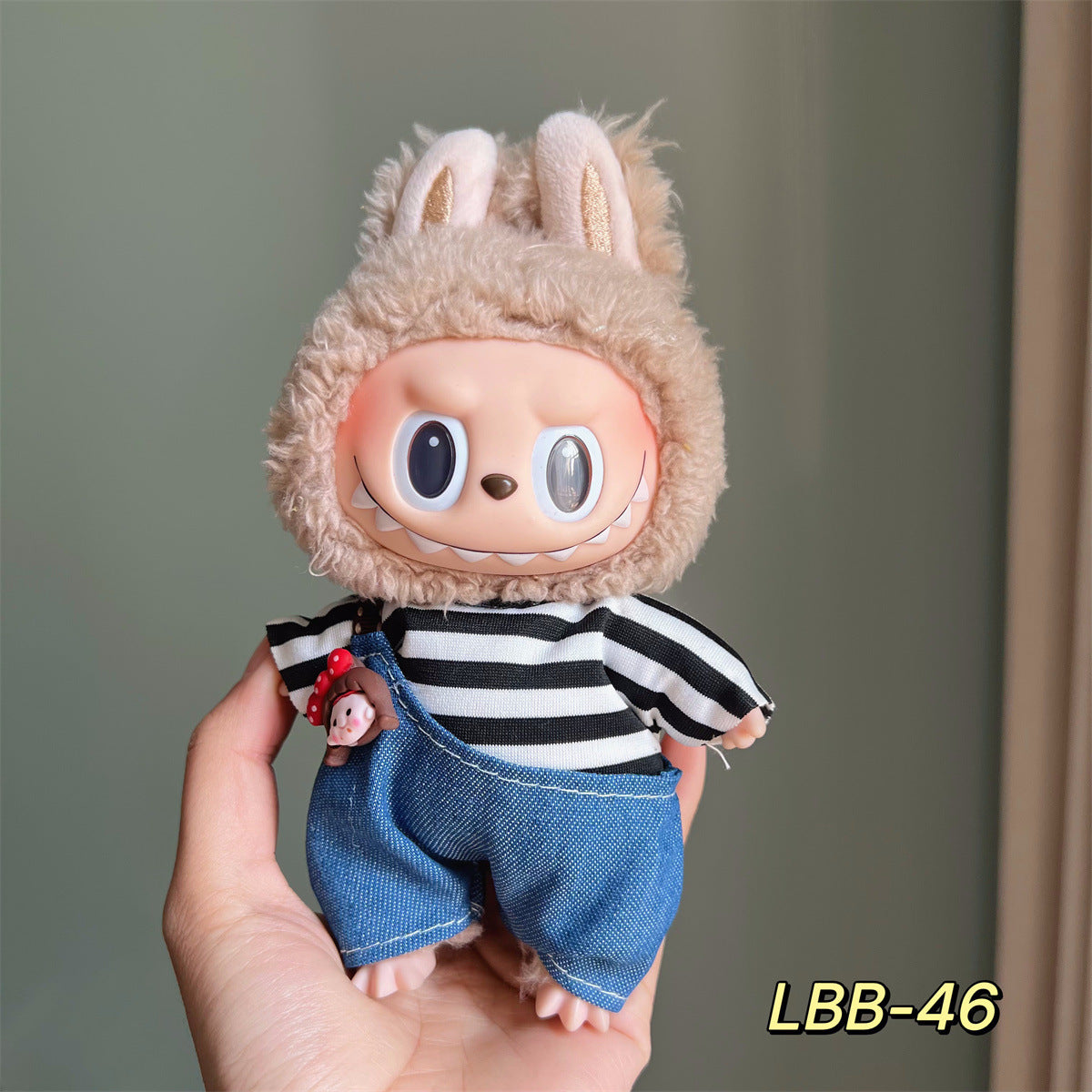 Only Selling Clothes, Llabubu Wearable Baby Clothes17cm Plush Vinyl labubu First and Second Generation Replacement Set Accessories