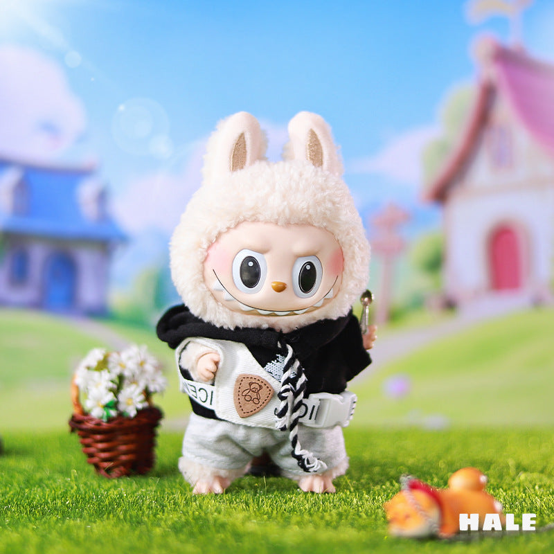 Clothes Only】17cm Pendant Blind Box Labubu Doll Clothes Keychain Labubu Cute One-Piece Outfit for Dolls