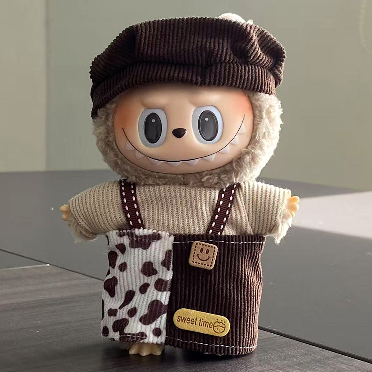 labubu Baby Clothes Lable Fabric Clothing17cm 1st, 2nd, and 3rd Generation Plush Vinyl Doll Dress-Up Outfit Set