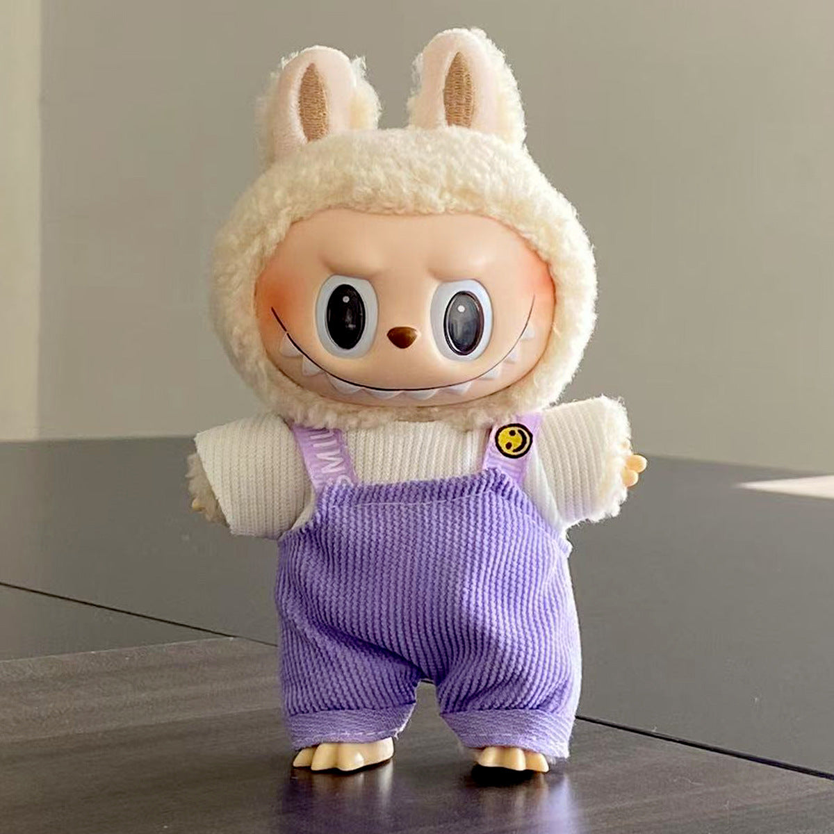 labubu Baby Clothes Lable Fabric Clothing17cm 1st, 2nd, and 3rd Generation Plush Vinyl Doll Dress-Up Outfit Set